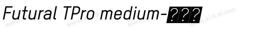 Futural TPro medium字体转换